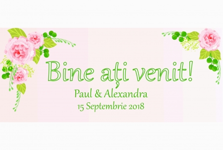 Plăcuță întâmpinare personalizată PN1