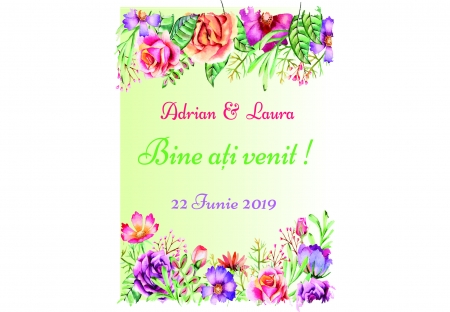 Plăcuțe de întâmpinare - Plăcută întâmpinare Personalizată PN26