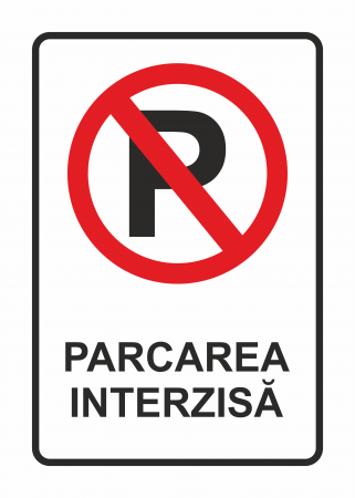 Stickere de avertizare - Sticker ”Parcarea interzisă” STK13