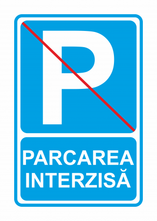 Stickere de avertizare - Sticker ”Parcarea interzisa” STK14