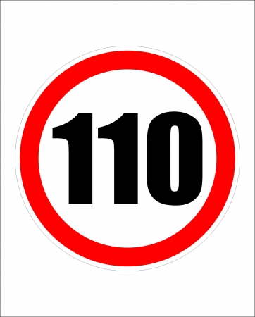 Sticker ”Limită de viteză” SA11 [6]