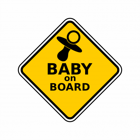 Stickere auto - Sticker Auto ”Baby on board”  SA13