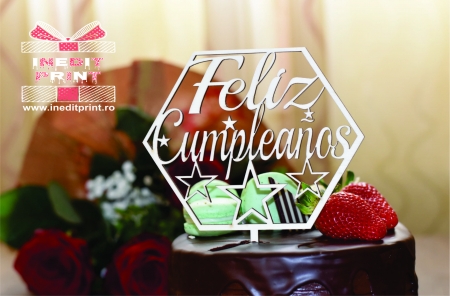 Spaniola - Topper Tort  Feliz Cumpleanos TC53