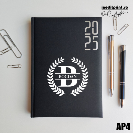 Agende F - Agenda personalizata 2025 Initiala + Nume AP4