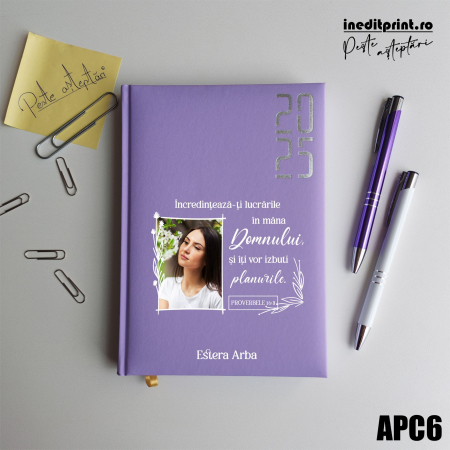Agende - Agenda personalizata 2025 Proverbele 16:3 APC6