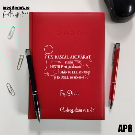 Agenda personalizata 2026 Dascal adevarat  AP8