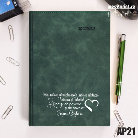 Agende 2026 - Agenda personalizata 2026 Doctor de poveste AP21