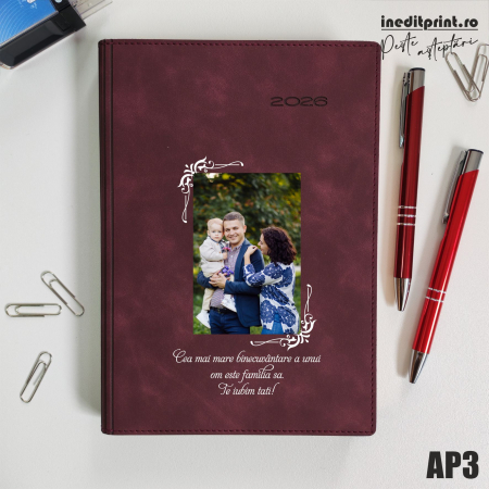 Agende C - Agenda personalizata 2026 Foto + Text AP3