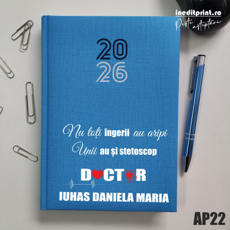 Agenda personalizata 2026 Ingeri cu stetoscop AP22 [0]