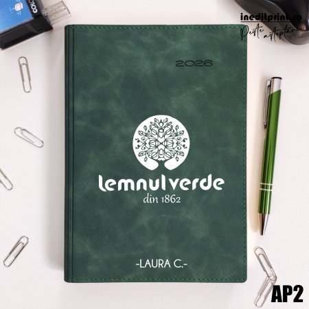 Agende 2025 - Agenda personalizata 2026 Logo + Nume AP2