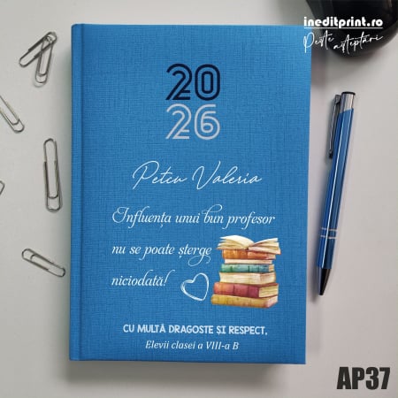 Cadouri - Agenda personalizata 2026 Profesor AP37