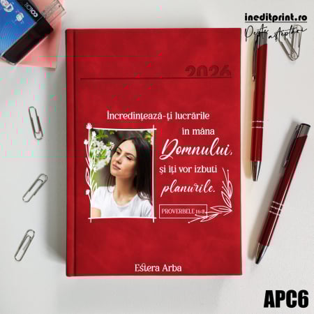 Agende - Agenda personalizata 2026 Proverbele 16:3 APC6
