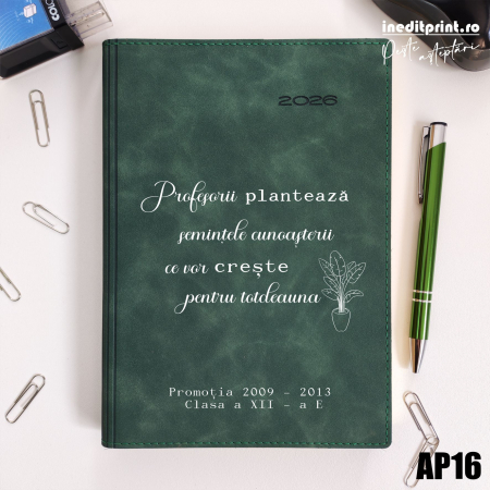 Companii - Agenda personalizata 2026 Semintele cunoasterii AP16