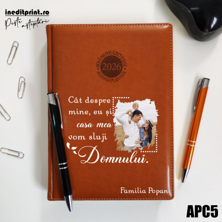 Agenda personalizata 2026 Vom sluji Domnului APC5