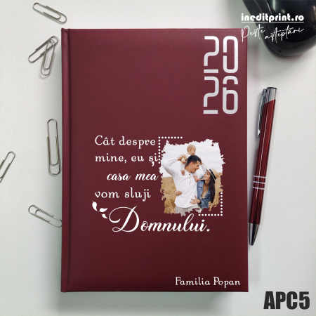 Agende - Agenda personalizata 2026 Vom sluji Domnului APC5