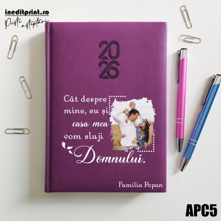 Agende - Agenda personalizata 2026 Vom sluji Domnului APC5