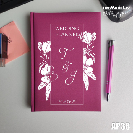 Valentines Day - Agenda personalizata 2026 Wedding Planner AP38