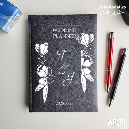 Agende C - Agenda personalizata 2026 Wedding Planner AP38