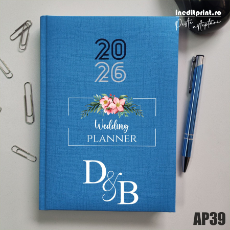 Agende C - Agenda personalizata 2026 Wedding Planner AP39