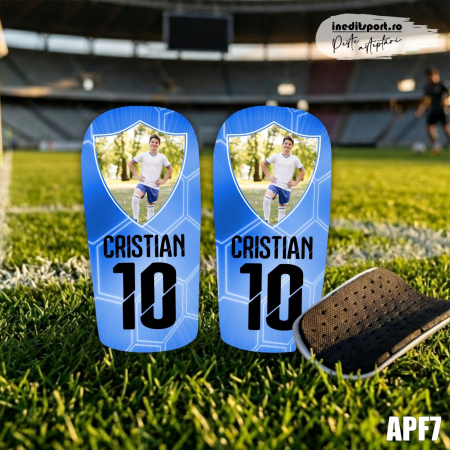 Aparatori fotbal - Aparatori de fotbal personalizate cu fotografie nume si numar APF7