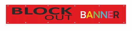Bannere - Banner Blockout + Imagini dimensiuni la alegere