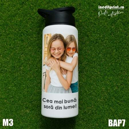 Cadouri sub 150 lei - Bidon apa personalizat BAP7-M3