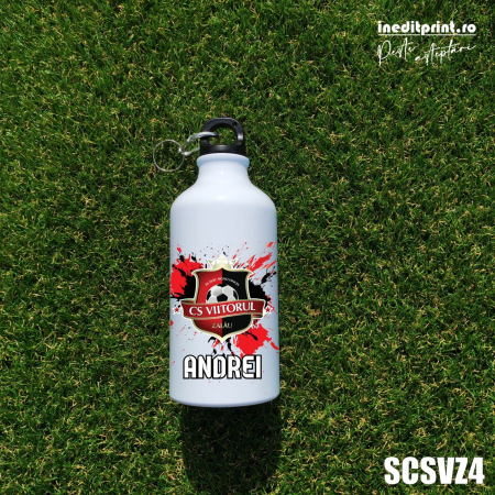 Bidon sport personalizat cu nume si sigla C.S. Viitorul Zalau - SCSVZ4