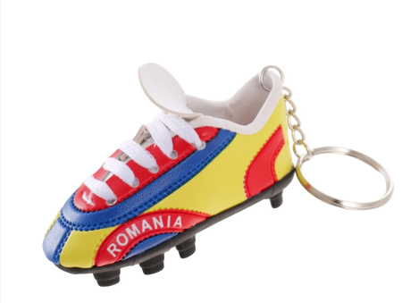Suveniruri Romania - Breloc gheata de Fotbal Tricolor SVR90