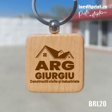 Cadouri - Breloc personalizat cu logo și text BRL20