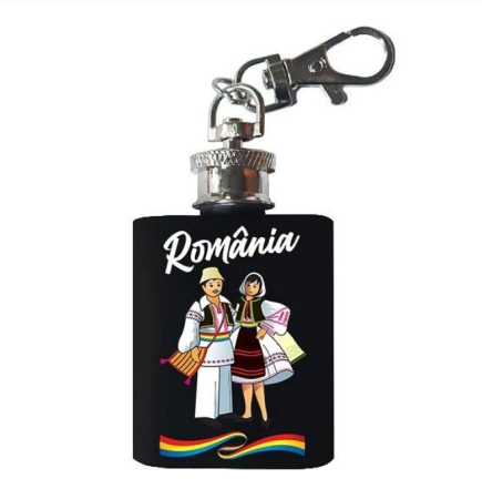 Suveniruri Romania - Breloc Plosca Romania SVR94