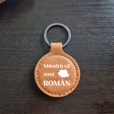 Suveniruri Romania - Breloc Suvenir Mândru că sunt Român SVR175