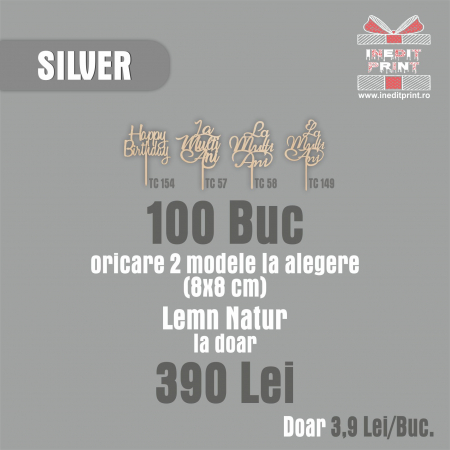 Pachete de toppere - Silver Pack - 100 Bucăți