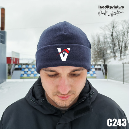 Caciula fleece personalizata cu manseta C243 [1]