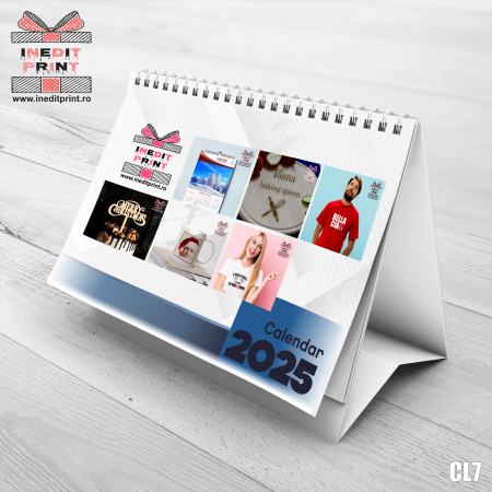 Calendare - Calendar de birou personalizat A5 CL7