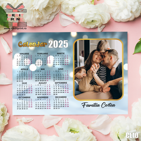 Calendare - Calendar magnetic personalizat cu poza si text CL10