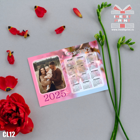 Calendare - Calendar magnetic personalizat cu poza si text CL12