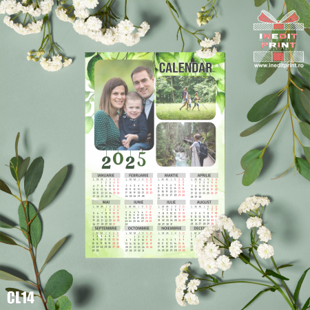 Calendare - Calendar magnetic personalizat cu poza si text CL14