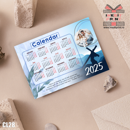 Calendare - Calendar magnetic personalizat verset + poza - CL28