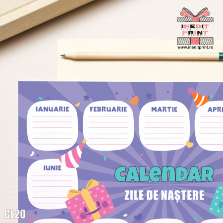 Calendar magnetic Zile de nastere - CL20 [3]