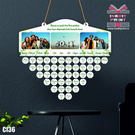 Calendare - Calendar MEMENTO cu 3 poze CL36