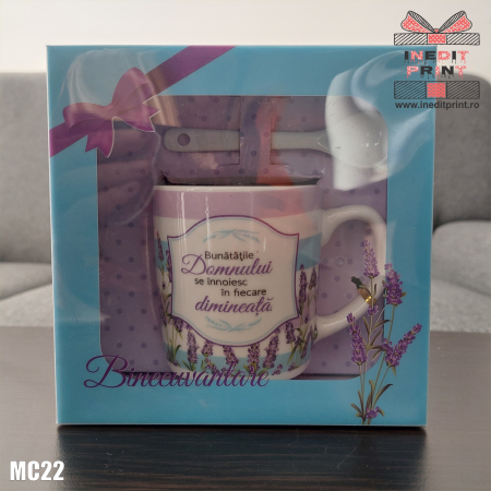 Căni - Cană cu linguriță ”Bunătățile Domnului” MC22