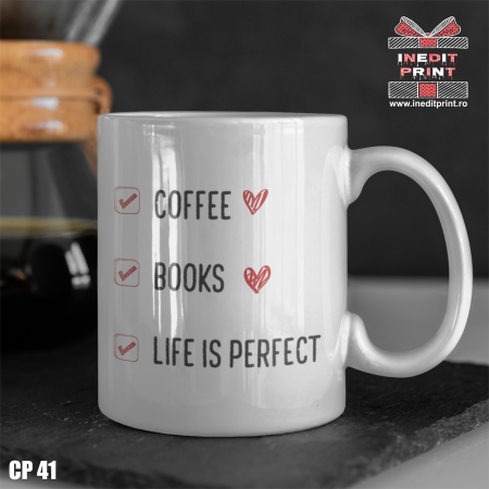 Cana Coffee, Books, Life is perfect CP41