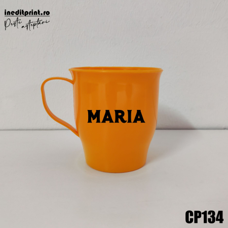Cana din plastic personalizata cu nume CP134 [1]