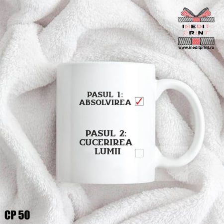 Cana personalizata Absolvent CP50
