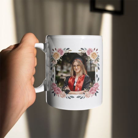 Cana personalizata Absolvent, simpla alba CP172 [1]