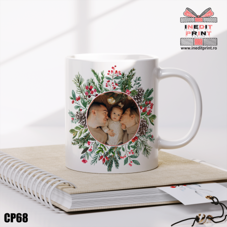 Craciun - Cana personalizata Craciun Fericit CP68