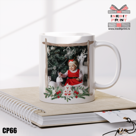 Craciun - Cana personalizata Craciun poza și nume CP66