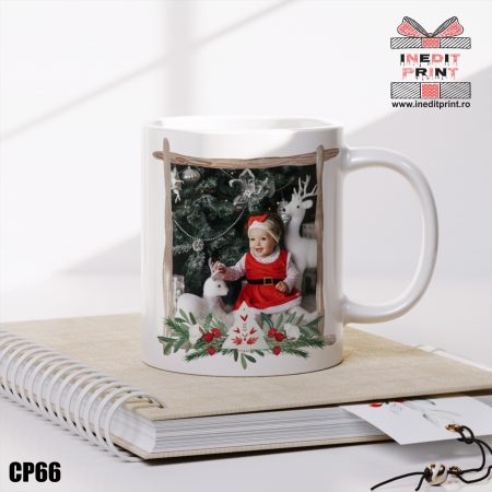 Căni - Cana personalizata Craciun poza și nume CP66