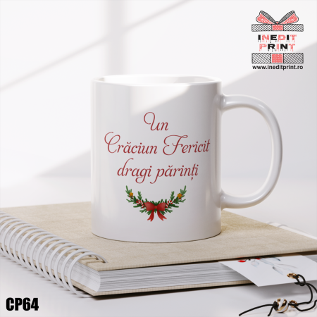 Cana personalizata Craciun poza și text CP64 [1]