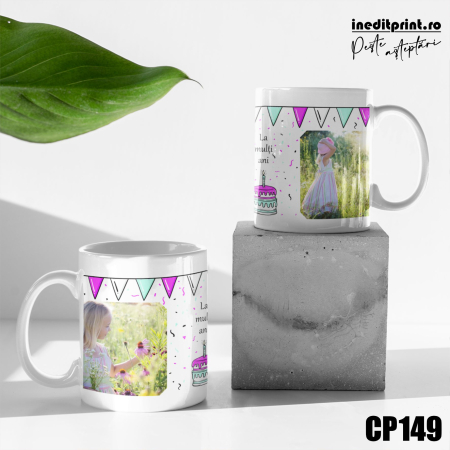 Căni - Cana personalizata cu 2 poze si text CP149